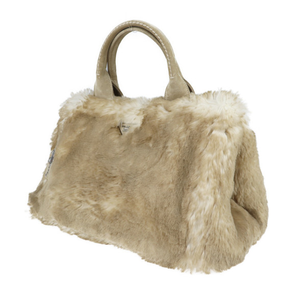 Prada Faux Fur Canapa Cipria - Picture 2 of 9